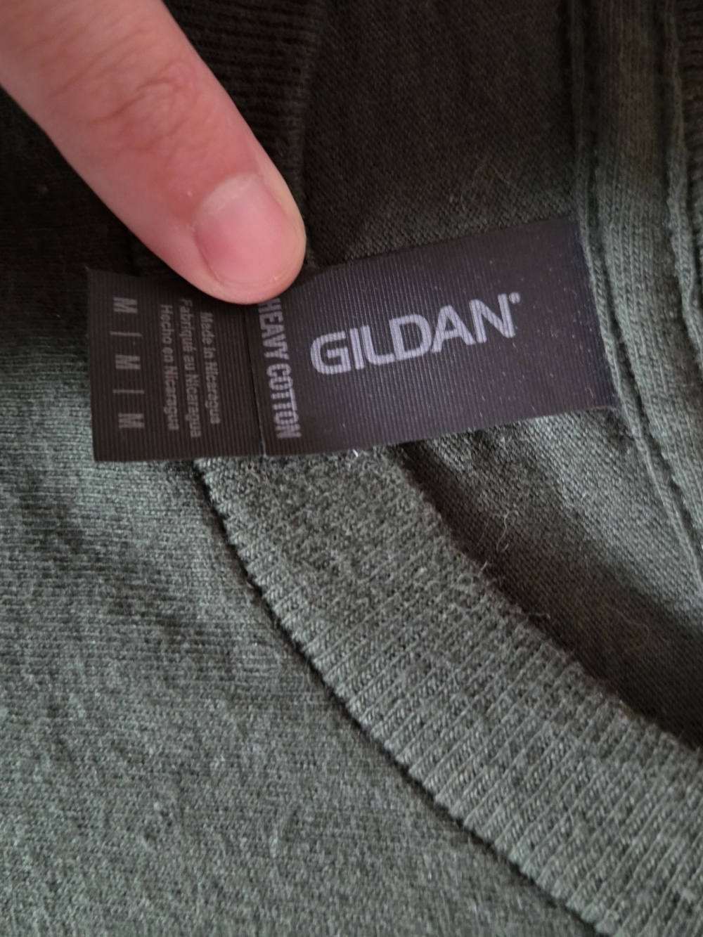 Gildan Dark Green Forest Print Graphic Tee with 'Am I The Drama?' - Picture 5 of 6